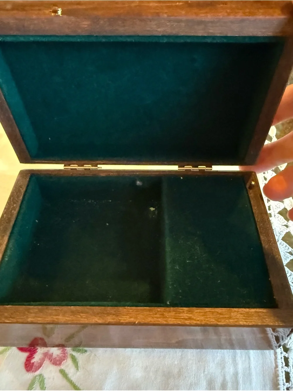 Vintage Reuge Romance Wood Music Box 
